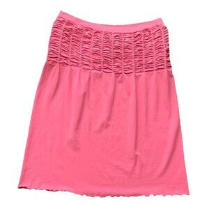 Last Tango 1231 Strapless Tube Top Ruched Coral Pink Size Large NWT